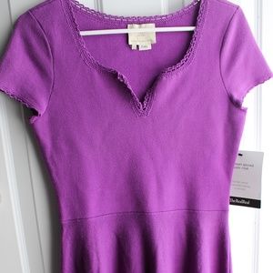 NWOT Kate Spade purple sweater knit dress